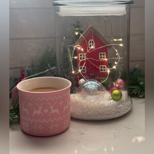Pink sweater coffee mug